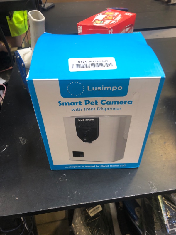 Photo 1 of LUSIMPO Pet Camera with Treat Dispenser, WiFi Smart Dog/Cat Camera, Free App, Tossing for Dogs/Cats, 1080P, Live Video, Auto Night Vision, 2-Way Audio, No Monthly Fee