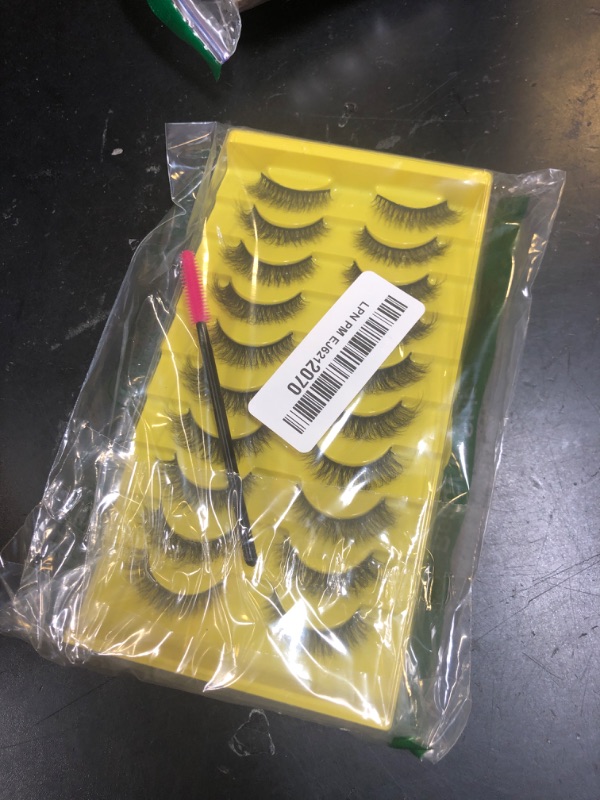 Photo 1 of Wispy 10 Pairs Volume Eyelashes Clusters Natural Nature Look Lash Clusters DIY Waterproof Lash Glue Strip Lash Multipack (10 Pairs-JN17 kit)