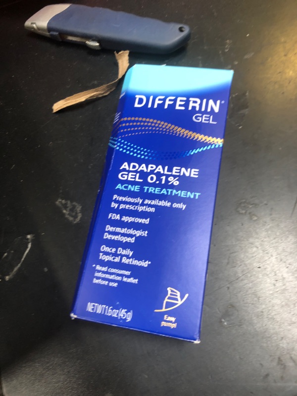 Photo 1 of Differin Acne Treatment Gel, 90 Day Supply, Retinoid Treatment for Face with 0.1% Adapalene, Gentle Skin Care for Acne Prone Sensitive Skin, 45g Pump (Packaging May Vary) EXP 02/2028