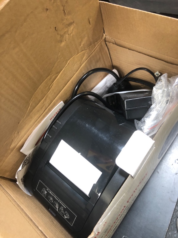 Photo 1 of MUNBYN Bluetooth Thermal Receipt Printer P047, 80mm POS Printer, Thermal Printer with USB Serial Ethernet, Bluetooth, Support Android Windows PC iOS(Do Not Support Paypal Doordash Grubhub Vagaro)