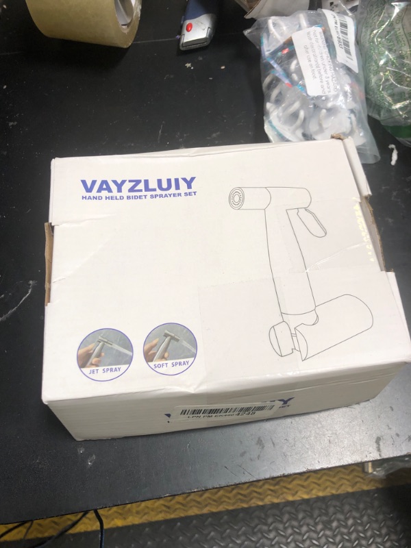 Photo 1 of Vayzluiy Handheld Toilet Bidet Sprayer for Toilet-Adjustable Water Pressure Control with Bidet Hose for Feminine Wash, Stainless Steel Brushed Nickel Cloth Diaper for Baby Wash (Stainless Steel, 1)
