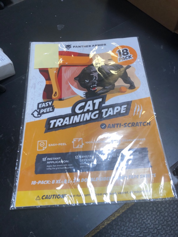 Photo 1 of Panther Armor Cat Couch Protector – 18-Pack Double Sided Cat Anti Scratch Sticky Tape – Scratch Deterrent Tape, Effective Furniture Protectors from Cats