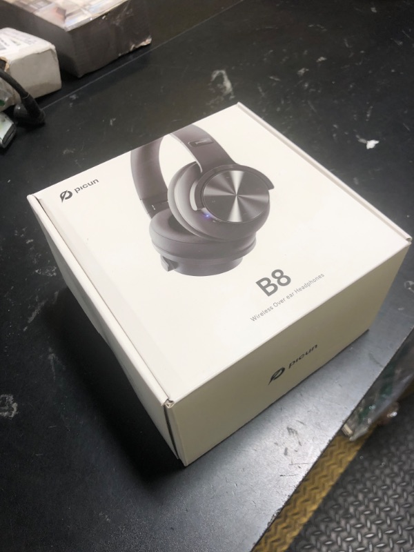 Photo 1 of Picun B8 Bluetooth Headphones, 120H Playtime Headphone Wireless Bluetooth with 3 EQ Modes, Low Latency, Hands-Free Calls, Over Ear Headphones for Travel Home Office Cellphone PC Black