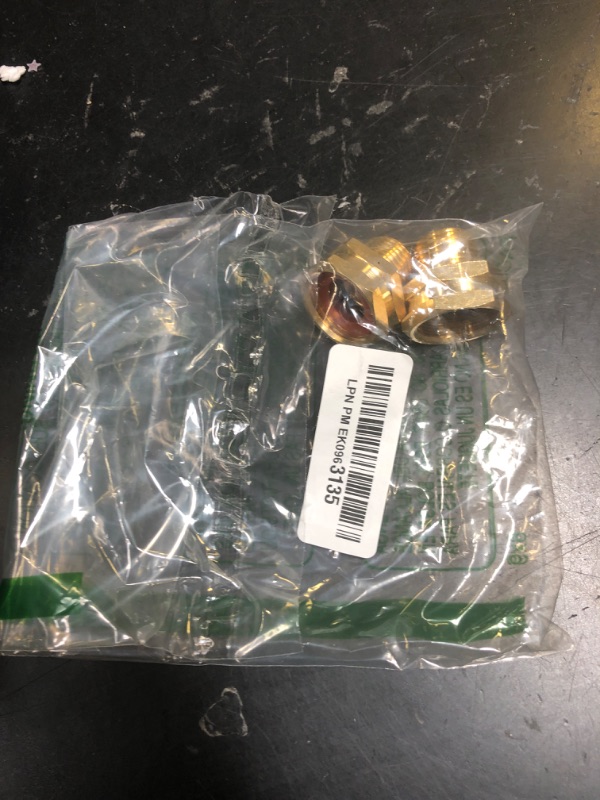 Photo 1 of Garden Hose Adapter, 3/4” GHT Female x 1/2” NPT Male Connector,GHT to NPT Adapter Brass Fitting,Brass Garden Hose to Pipe Fittings Connect 2pcs (3/4”Female x 1/2” NPT Male)