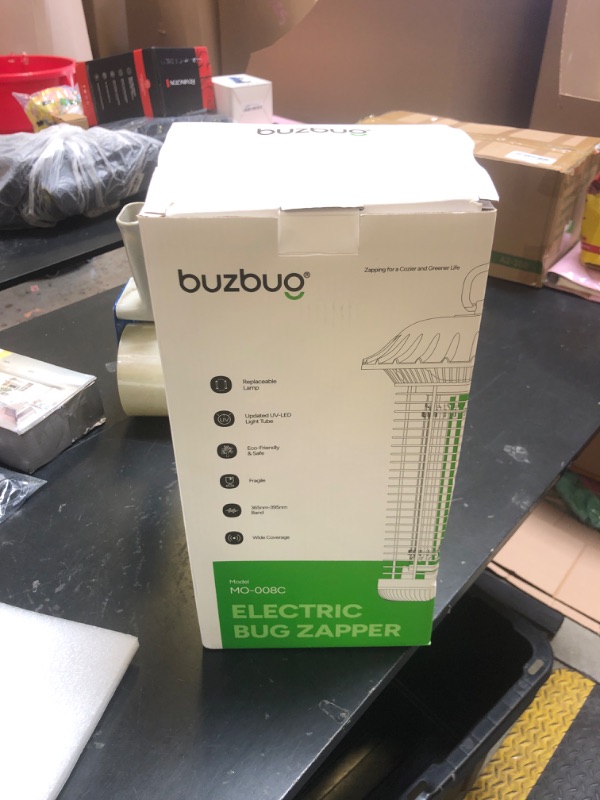 Photo 1 of Buzbug LED Bug Zapper Indoor Outdoor, 10 Years Lifespan, 6.5ft Power Cord, IPX4 Waterproof, High-Voltage, Mosquito Zapper, Fly Trap Mosquito Trap, Fly Killer Fly Zapper -MO008C