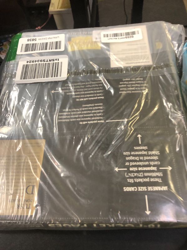 Photo 1 of Dragon Shield Binder Pages – 18 Pocket Clear with Black Back – 50x18 Binder Pages - Trading Cards – Card Games - Compatible with Pokemon, Yugioh, and Magic The Gathering MTG TCG OCG & Hockey Cards