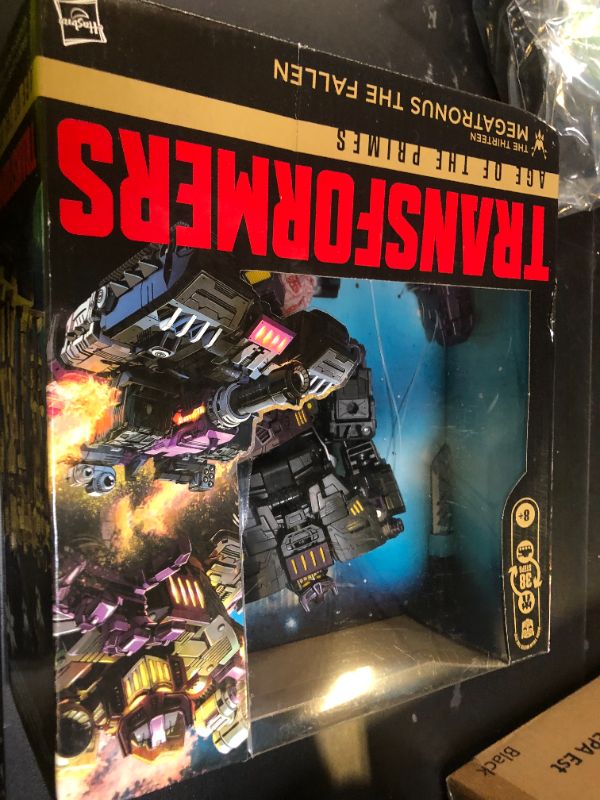 Photo 1 of Transformers Age of The Primes Leader Class The Thirteen Megatronus The Fallen, 7.5-inch Converting Action Figure, Boys and Girls Ages 8+