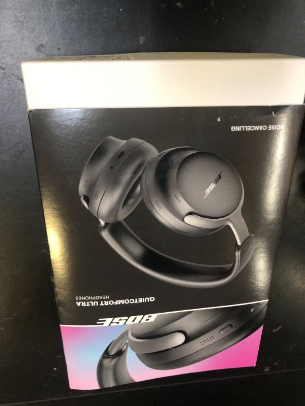 Photo 1 of Bose QuietComfort Ultra Bluetooth Headphones, Wireless Headphones with Spatial Audio, Over Ear Noise Cancelling with Mic, Up to 24 Hours of Playtime, Black