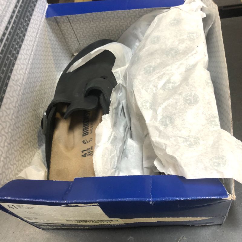 Photo 1 of Birkenstock Boston Classic Arch Clog,Black Oiled Leather,41 M EU