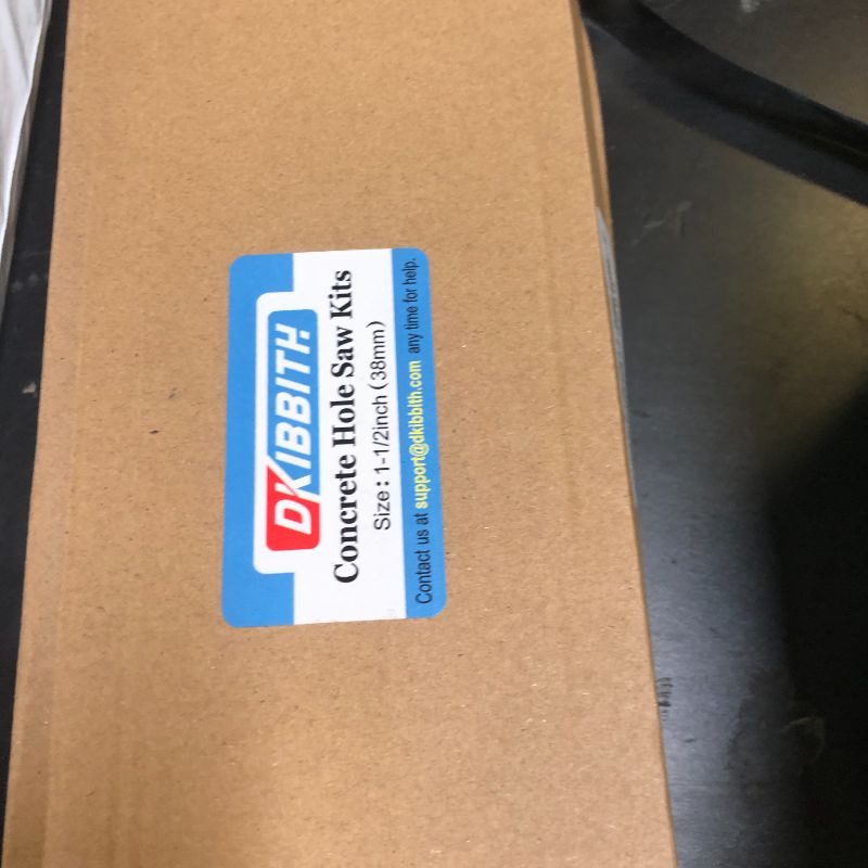 Photo 1 of 1-1/2" Concrete Hole Saw, 38mm Tungsten Steel Core Bit for Cinder Block, Brick, Rock, Plank Walls for Pipes or mini Split Lines, with SDS Plus Shank and 2 Center Positioning Drill Bits.