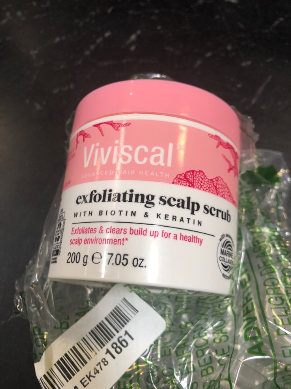 Photo 1 of Viviscal Exfoliating Scalp Scrub, Clarifying Scrub with Biotin & Keratin, Promote Fuller & Healthier Hair Growth, Gentle Exfoliating Scalp Treatment, 200g (7.05 oz.)