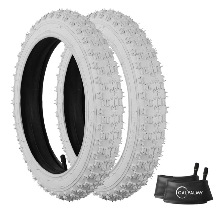 Photo 1 of CALPALMY 12" Kids Bike Replacement Tires and Inner Tubes (2 Sets) - Compatible with RoyalBaby, Joystar, Dynacraft and More - Made from Premium Butyl Rubber