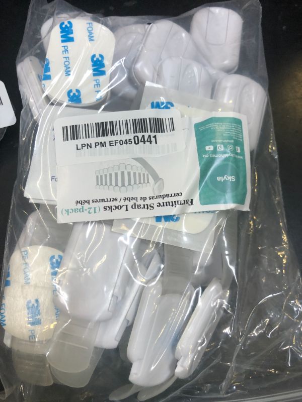 Photo 1 of Baby Proofing Child Safety Locks (12 Pack) by Skyla Homes - The Safest, Quickest and Easiest 3M Adhesive Cabinet Latches, No Screws & Magnets, Multi-Purpose for Furniture, Kitchen, Ovens, Toilet Seats