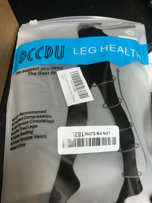 Photo 1 of DCCDU Medical Compression Pantyhose for Women Support 20-30 mmHg Treatment Swelling, Edema Varicose Veins Waist high compression stockings