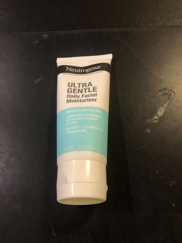 Photo 1 of Neutrogena Fragrance Free Daily Facial Moisturizer, Face & Neck Moisturizer for Sensitive Skin with Vitamin B3, Pro-Vitamin B5 & Vitamin E Supports Skin's Dynamic Barrier, 3.4 fl. oz