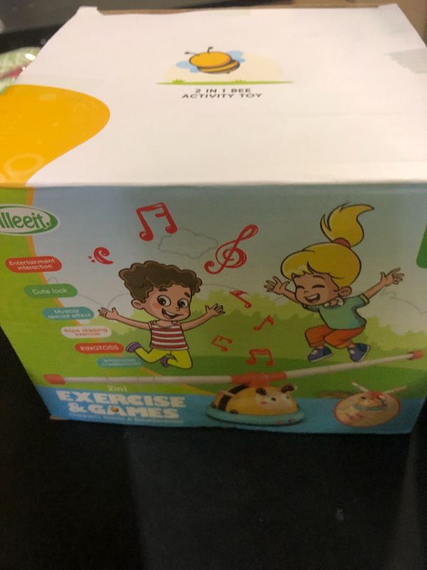 Photo 1 of Billeeit 2-in-1 Musical Jump and Toss Ring Game Toy, Outdoor Toys for Kids Ages 4-8 and Toddler 1-3, 3-5, Indoor and Outside Jump Toy with 4 Speeds and Remote Control