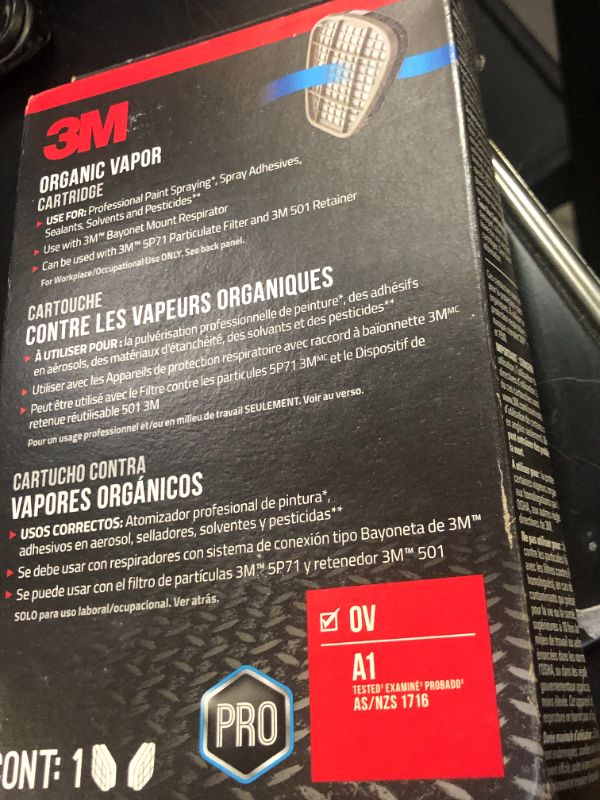 Photo 1 of 3M 6001 Organic Vapor Cartridge, 2/PK