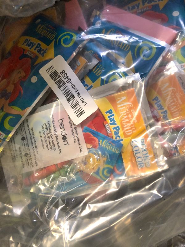 Photo 1 of Disney The Little Mermaid Mini Party Favors Set - Bundle with 24 Ariel Play Packs with Coloring Pages, Stickers, More | The Little Mermaid Party Supplies