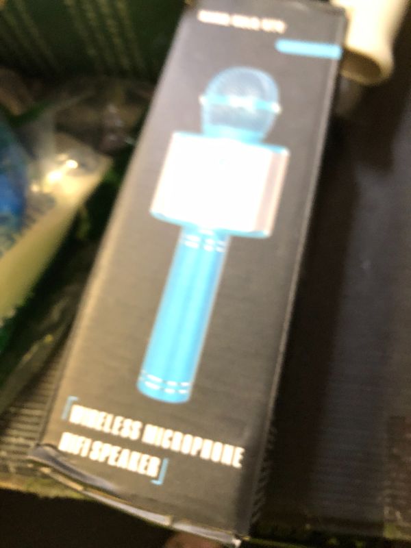 Photo 1 of KIDWILL Wireless Bluetooth Karaoke Microphone for Kids and Adults, 5-in-1 Portable Handheld Karaoke Mic Speaker Player Recorder with Adjustable Remix FM Radio for Girls Boys Teens Adults