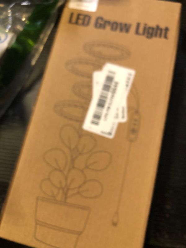 Photo 1 of GEZICHTA LED Grow Lights, USB Angel Ring Lamp for Succulents, Height Adjustable(one Head), free size