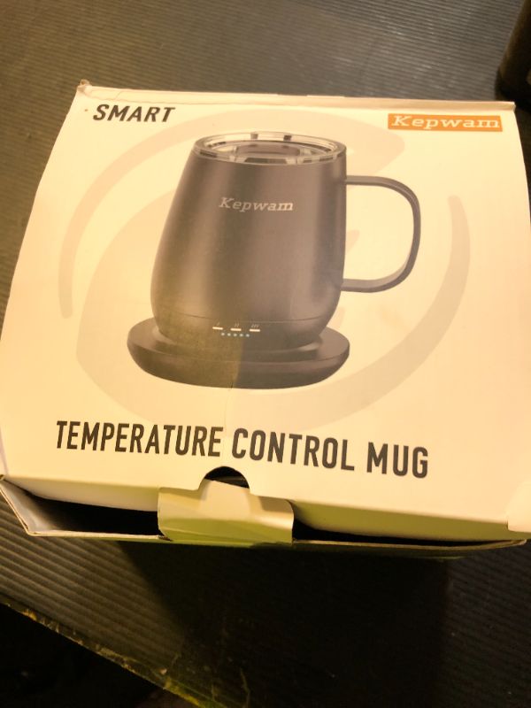 Photo 1 of Kepwam Self Heating Coffee Mug T2, 16oz Smart Heated Coffee Mug, 150 Min Battery Life - Hot up to 149? Temperature Control Coffee Mug Warmer, Gifts for Dad Mom (No APP)