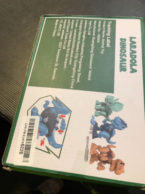 Photo 1 of Laradola Dinosaur Toys for 3 4 5 6 7 8 Year Old Boys, Take Apart Dinosaur Toys for Kids 3-5 5-7 STEM Construction Building Kids Toy with Electric Drill, Party Christmas Birthday Gifts Boys Girls