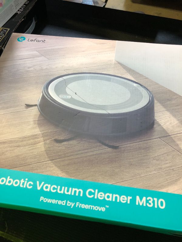 Photo 1 of Lefant M310 Robot Vacuum Cleaner– 4500Pa Suction, Ultra-Slim & Quiet, PreciSense Obstacle Avoidance, WiFi/App/Voice Control, 160-Min Runtime, Self-Charging – Ideal for Pet Hair & Hard Floors (Gray)