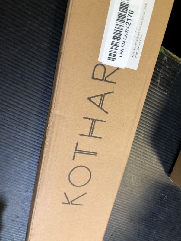Photo 1 of Kothar Wooden Keyboard Wrist Rest (Compact, Black)