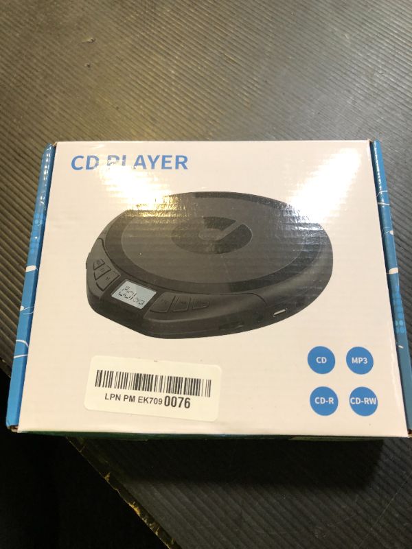 Photo 1 of Gueray CD Player Portable CD Discman: with Earphones Portable CD Player for Car with Anti-Skip Shockproof Personal CD Player with LCD Display Support PROG Memory Function Repeat Playback Sound