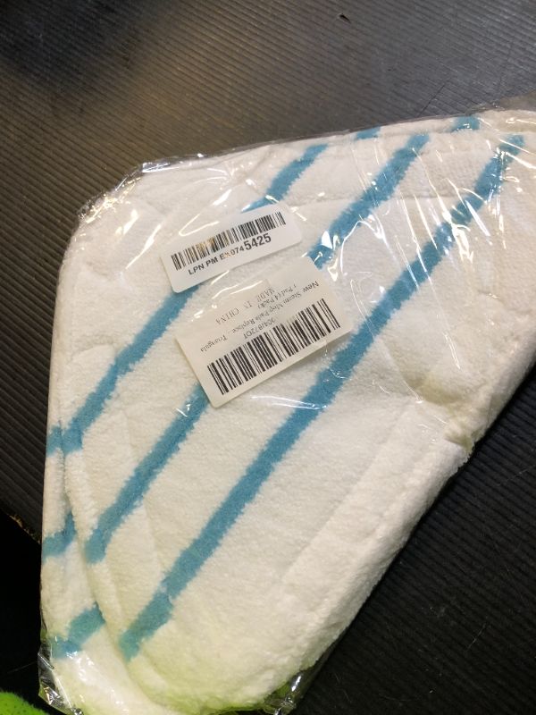 Photo 1 of Steam Mop Pads Replacements for True & Tidy STM-500, STM-700, STM-700A Steam Mops, Microfiber Steam Mop Cover Cloth fit Other Triangular Steam Mop, Washable Cleaning Floor Triangular Pad (4 Pack)