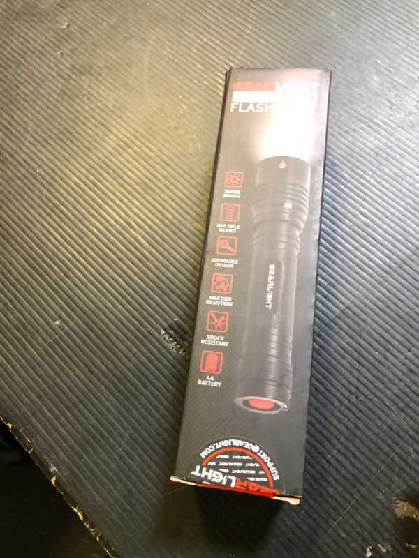 Photo 1 of GearLight S2000 LED Flashlight High Lumens - Super Bright, Powerful, Mid-Size Tactical Flashlight for Outdoor Activity & Emergency Use - S2000-1 Pack, (Batteries Not Included)