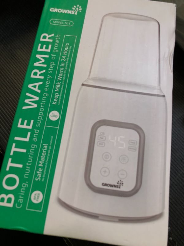Photo 1 of GROWNSY Baby Bottle Warmer, 8-in-1 Fast Baby Milk Warmer with Timer for Breastmilk or Formula, Accurate Temperature Control, 24H Keep, Food Heater&Defrost BPA-Free Bottle Warmer for All Bottles- Green