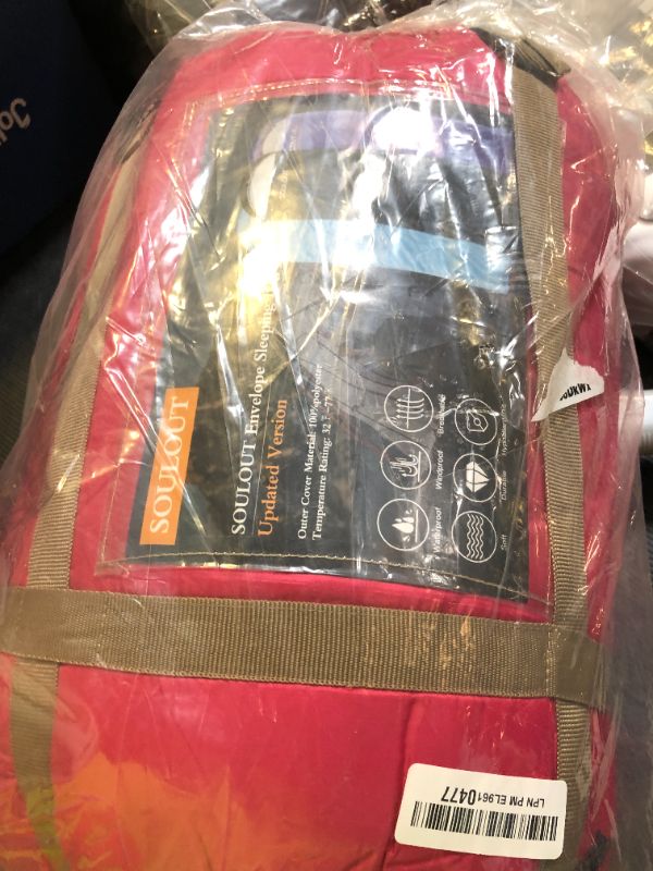 Photo 1 of Envelope Sleeping Bag,3-4 Seasons Warm Cold Weather Lightweight, Portable, Waterproof Compression Sack Adults & Kids - Indoor & Outdoor Activities: Traveling, Camping, Backpacking, Hiking, Pink