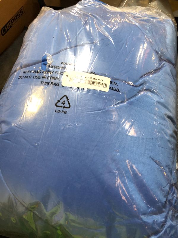 Photo 1 of Envelope Sleeping Bag,3-4 Seasons Warm Cold Weather Lightweight, Portable, Waterproof Compression Sack for Adults & Kids - Indoor & Outdoor Activities: Traveling, Camping, Backpacking, Hiking, Blue