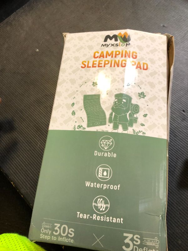 Photo 1 of Myxslop Sleeping Pad, Ultralight Inflatable Sleeping Pad for Camping with Pillow & Pump?Air Mattress Super Portable, Great for Camping Gear, Hiking, Side or Lounging Sleeper