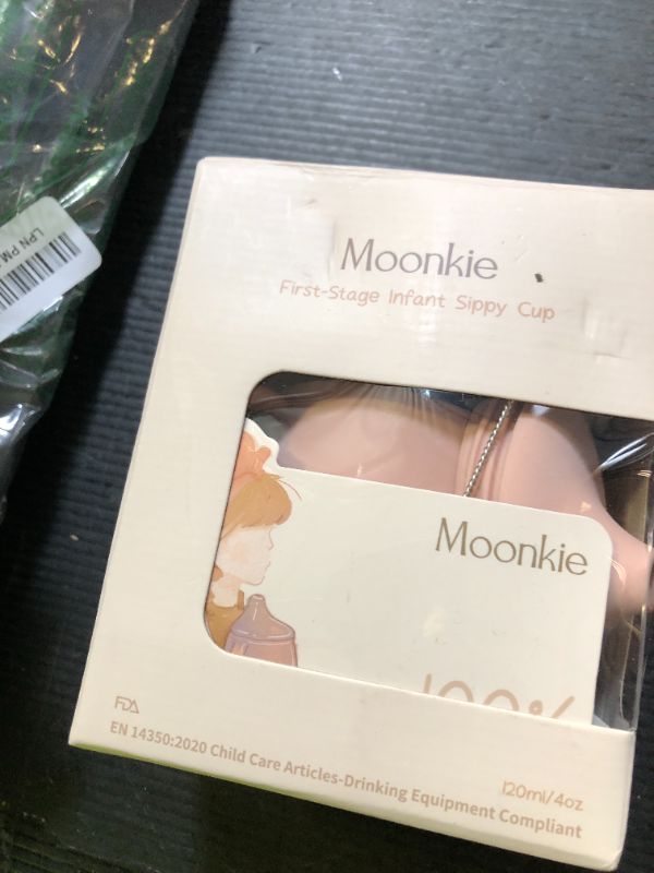 Photo 1 of Moonkie Silicone Baby Sippy Cups | 3 Stages Training Cup Straw Cup for Infants Toddlers and Kid | 4 oz 1Pack
