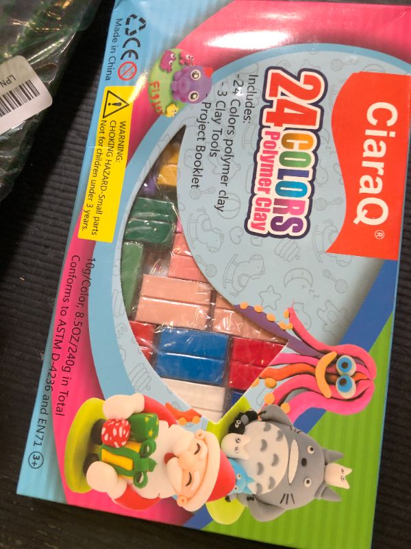 Photo 1 of CiaraQ 24 Colors Small Block Polymer Clay Starter kit, Oven Bake Clay, DIY Molding Clay, Great for Kids, Beginners
