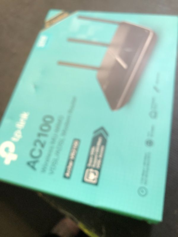 Photo 1 of TP-Link Archer VR2100 AC2100 Mbps, 4 Gigabit LAN Ports + 1 USB 3.0 Port, MU-MIMO, Super VDSL, Easy Installation with Tether App, Dual Band Fibre Supported Wi-Fi 5 VDSL/ADSL Modem Router