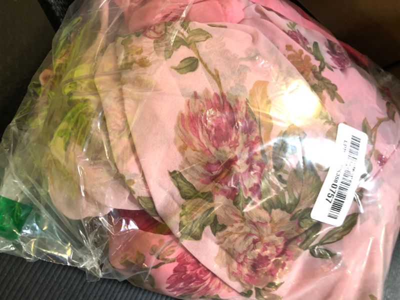 Photo 1 of MOHIT CREATIONS Women's Partywear Georgette Floral Printed Saree || Indian Traditional Saree with Unstitched Blouse Piece (Light Pink)