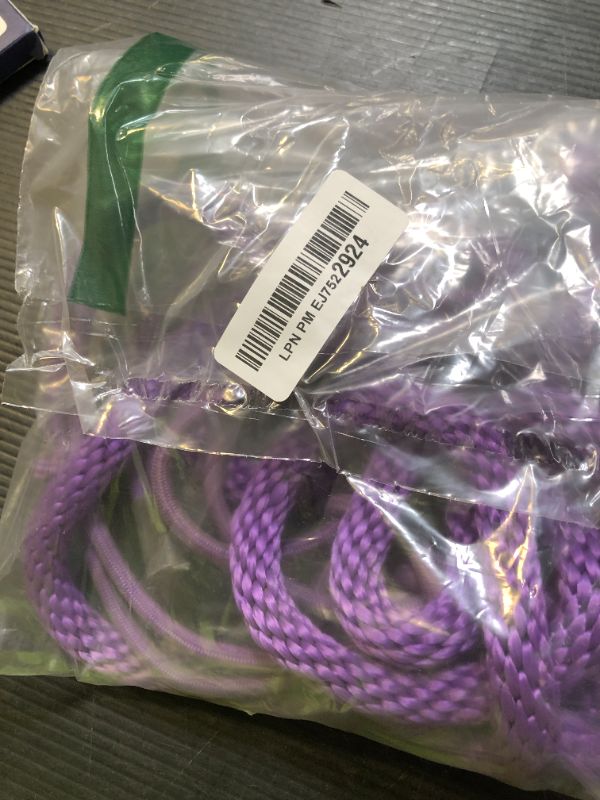 Photo 1 of Tough 1 Miniature Poly Rope Halter with Lead, Purple, Large