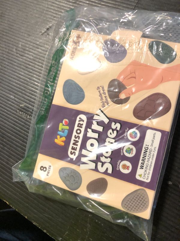 Photo 1 of Fidget Toys Adults Sensory Stone: 8 Pack Texture Worry Stone for Kids Calming - Sensory Autism Toys for Anxiety Relief - Quiet Small Fidgets for Classroom Prizes