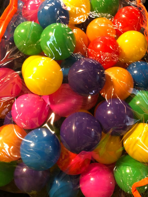 Photo 1 of Vanland Ball Pit Balls for Baby and Toddler Phthalate Free BPA Free Crush Proof Plastic - Multicolored Pit Balls in Reusable Play Toys for Kids with Storage Bag