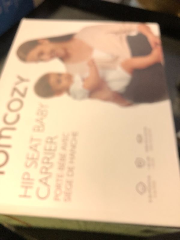 Photo 1 of Momcozy Hip Seat Baby Carrier - Adjustable Waistband with Original 3D Belly Protector, Ergonomic Carrier with Various Pockets for Newborns & Toddlers up to 45lbs (Black, Medium)