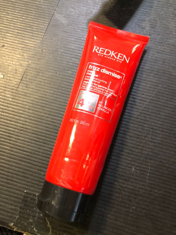 Photo 1 of Redken Frizz Dismiss Mask, Intense Smoothing Treatment For Unruly Hair - Ultra Hydrating Smoothing Hair Mask, Hydrates, Smooths and Tames Frizz
