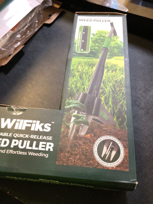 Photo 1 of Puller Tool with Long Adjustable Handle (36", 40", & 45"), Quick-Release Weed Ejector Mechanism, Lightweight Aluminum Stand-Up Heavy Duty Weed Remover, 4-Claw Head & Foot Pedal for Easy Weeding