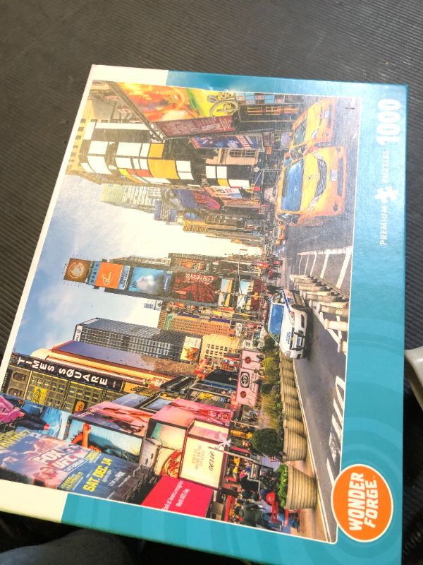 Photo 1 of Wonder Forge Times Square New York 1000 Piece Jigsaw Puzzle for Adults | Unique, Perfectly-Fitting Pieces | Fun, Vibrant Imagery | Amazon Exclusive