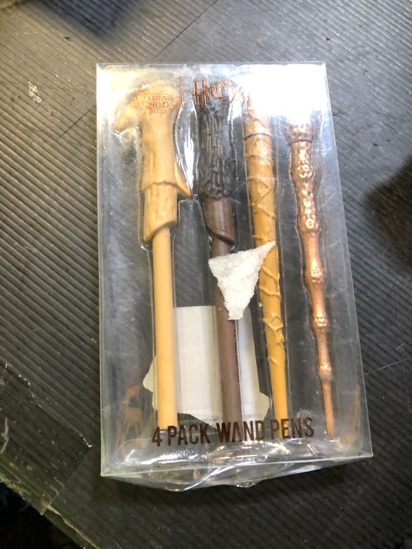Photo 1 of Harry Potter Wizarding World Wand Pens Set of 4 - Voldemort, Hermione, Dumbledore Wands
