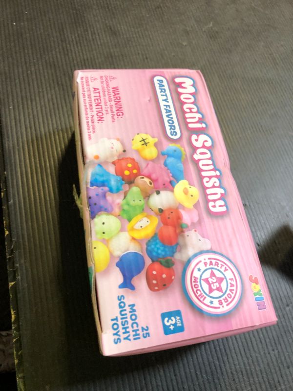 Photo 1 of JOYIN Mochi Squishy Toys Set, Random 25 Pack Mini Squishy Mochi, Party Favors for Kids, Kawaii Stress Relief Toys, Basket Stuffers, Goodie Bags Fillers, Birthday Gifts, Classroom Prizes