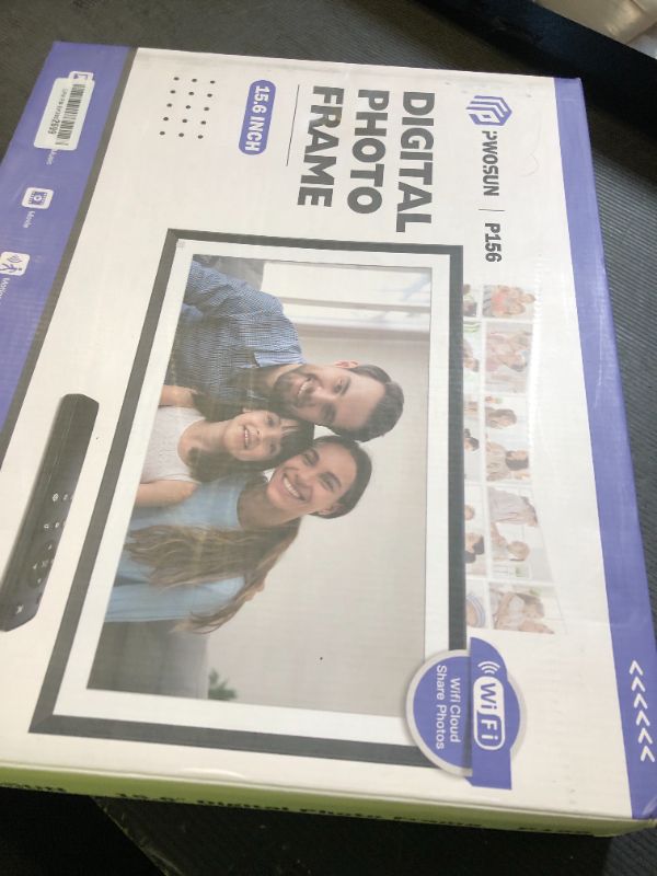 Photo 1 of Large 15.6-inch Digital Photo Frame - Digital Picture Frames with Full HD Touchscreen, 32GB Wall-Mounted WiFi Frames, Remote Control, Easily Share Photos & Videos, Unlimited Cloud Storage