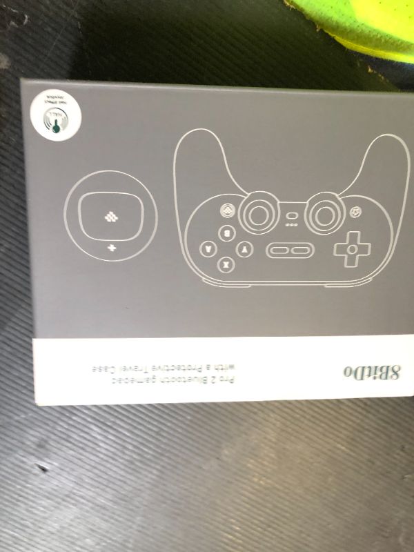 Photo 1 of 8Bitdo Pro 2 Wireless Bluetooth Controller with Travel Case, Hall Effect Joystick Update, Retro Gamepad for Switch/Switch 2, PC, Android, and Steam Deck & Apple (Black Edition)